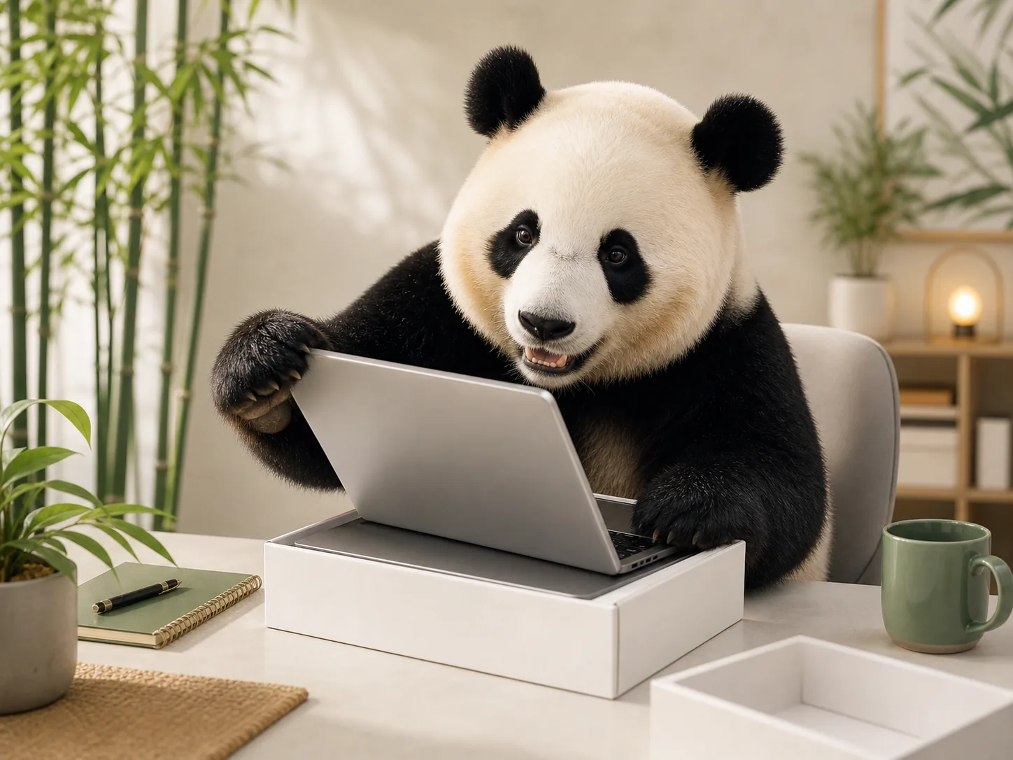 Panda reward moment for James K.